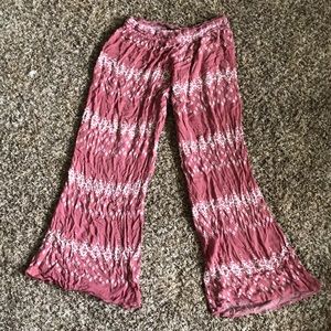 Pink and white Pants